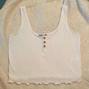 White Charlotte Russe Crop Top